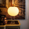 contemporary clear glass buds table lamp
