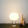contemporary clear glass buds table lamp
