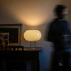 contemporary clear glass buds table lamp