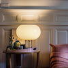 contemporary clear glass buds table lamp