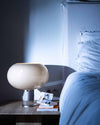 contemporary clear glass buds table lamp