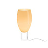 contemporary clear glass buds table lamp