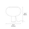 contemporary clear glass buds table lamp