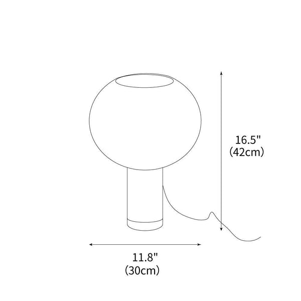 contemporary clear glass buds table lamp