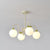 contemporary cream glass bow chandelier