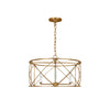 contemporary gold black metal lantern chandelier