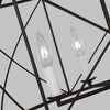 contemporary gold black metal lantern chandelier