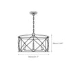 contemporary gold black metal lantern chandelier