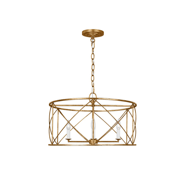 contemporary gold black metal lantern chandelier