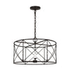 contemporary gold black metal lantern chandelier