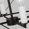 contemporary gold black metal lantern chandelier