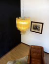 contemporary multi color glass cloud chandelier