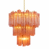contemporary multi color glass cloud chandelier