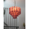 contemporary multi color glass cloud chandelier