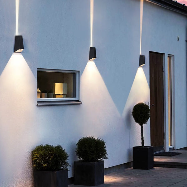 Creative Outdoor Waterproof Led Double Headed Courtyard Exterior Wall Sconces