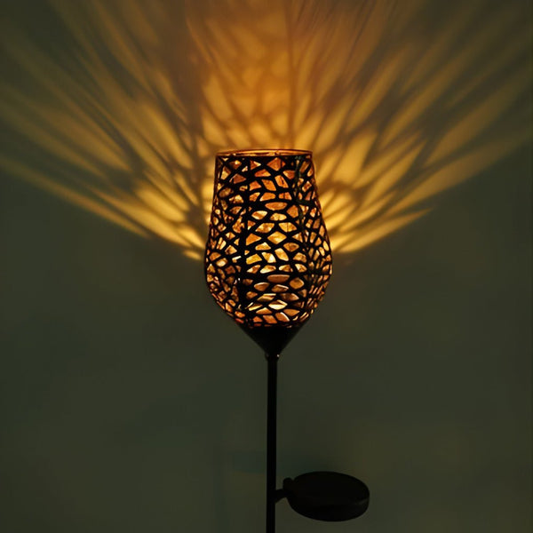 Creative Vintage Solar Outdoor Post Lights Led Garden Lights Pole Lamp Patio Lights