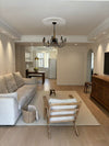 farmhouse black wood iron chandelier