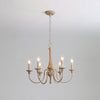 farmhouse black wood iron chandelier