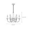 farmhouse black wood iron chandelier