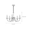 farmhouse black wood iron chandelier