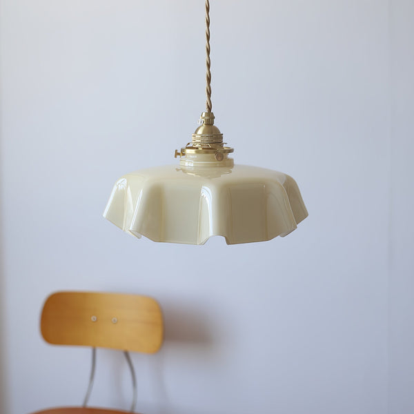 french ceramic flower pendant light brass for dining room bedroom
