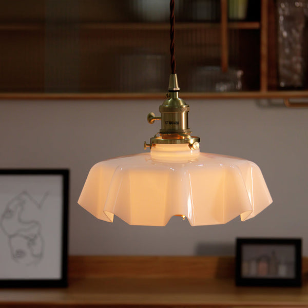 french ceramic flower pendant light brass for dining room bedroom