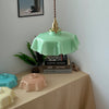 french ceramic flower pendant light brass for dining room bedroom