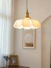 french ceramic flower pendant light brass for dining room bedroom