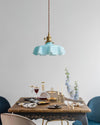 french ceramic flower pendant light brass for dining room bedroom