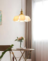 french ceramic flower pendant light brass for dining room bedroom