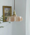 french ceramic flower pendant light brass for dining room bedroom