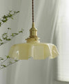 french ceramic flower pendant light brass for dining room bedroom