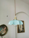 french ceramic flower pendant light brass for dining room bedroom