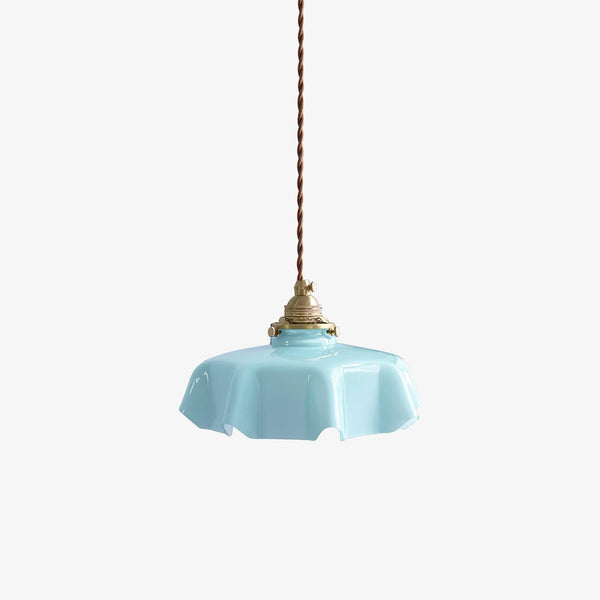 french ceramic flower pendant light brass for dining room bedroom