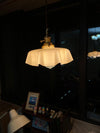 french ceramic flower pendant light brass for dining room bedroom