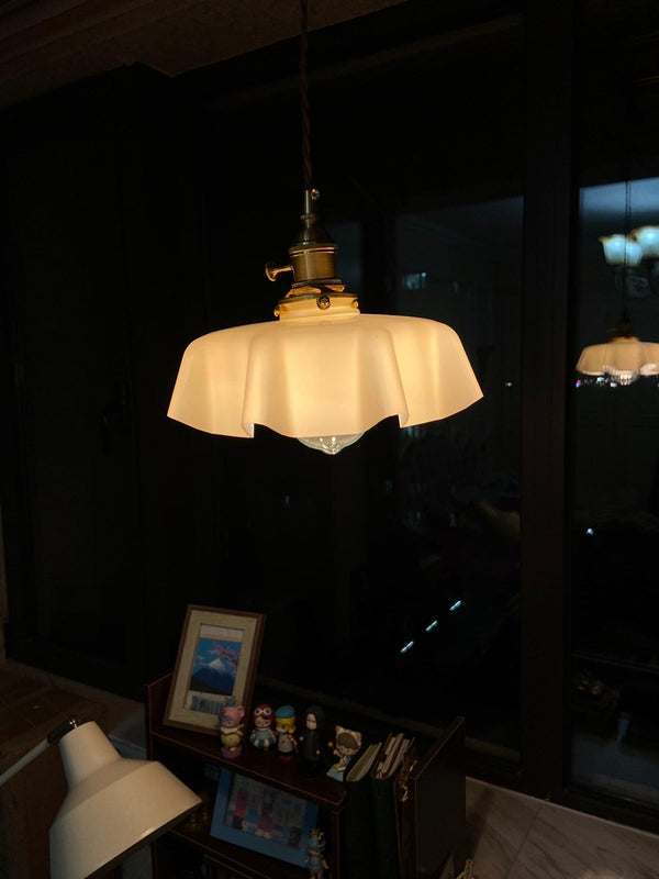 french ceramic flower pendant light brass for dining room bedroom