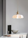 french ceramic flower pendant light brass for dining room bedroom