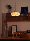 french ceramic flower pendant light brass for dining room bedroom