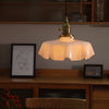 french ceramic flower pendant light brass for dining room bedroom