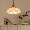 french ceramic flower pendant light brass for dining room bedroom