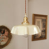 french ceramic flower pendant light brass for dining room bedroom