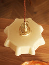 french ceramic flower pendant light brass for dining room bedroom