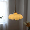 french ceramic flower pendant light brass for dining room bedroom