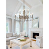 french country distressed wood candle chandelier