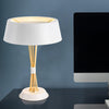 geometric metal table lamp gold black white for desk bedside