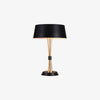 geometric metal table lamp gold black white for desk bedside