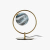 gold blue glass table lamp for bedroom and living room