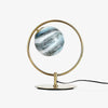 gold blue glass table lamp for bedroom and living room