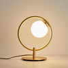 gold blue glass table lamp for bedroom and living room