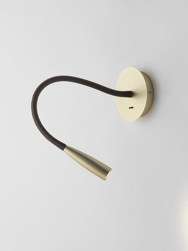 gold flexible hose led wall sconce set of 2